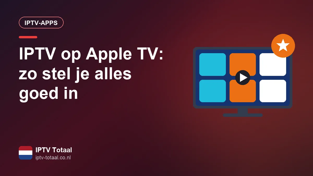 IPTV-app op Apple TV met de Siri Remote